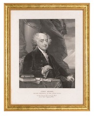 John Adams Photograph in a Aged Gold Frame