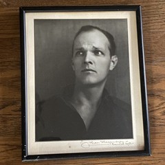 Signed Johan Hagemeyer 1943 Carmel Gelatin Silver Print Portrait Robert Widmark