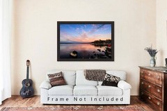 Grand Lake Photography Print: Oklahoma, Landscape, Sunset, Picture, Photo