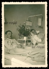 Gablonz 1941 – Patients in Hospital – 1940s Sudetenland Bohemia – Photo 6x9cm