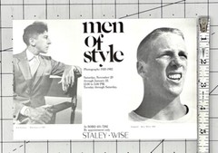Bruce Weber Art Announcement Card 1983 – Men Of Style – Stayley Wise Photography