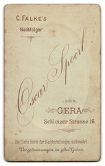 Photograph Oscar Spoerl, Gera, Schleizer Straße 16, portrait of a young man