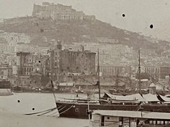 2 Album Photo Giacomo Brogi Circa 1870 Port Naples Napoli Italy 25x19cm (11+12)