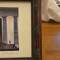 Matted & Framed Color Landscape Photograph The Lincoln Memorial, Washington DC