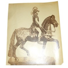 19thC Albumen Print Royal Armory Madrid Equestrian Armor Charles Clifford