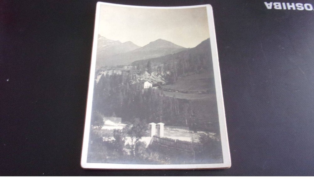 Photograph On Cardboard. 2MOI10334. Savoie. Lanslebourg Arc Et Chapelle Made