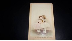 Photograph On Cardboard.CDV.2MOI10475.Approximately 1900.Girls Tutu. Photograph
