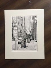 BRUCE BLUM SIGNED B&W Engraving (16″X 20″)-» No Cruising»