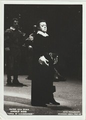 ANGELO MORI – LUCIA DI LAMMERMOOR THEATRE ALLA SCALA SEASON 1967/68 PHOTOGRAPH