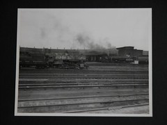 Steam Locomotive Station Norfolk & Western Photograph Vtg 50s Railroad Station