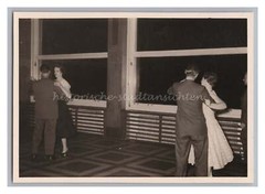 Tanzabend 1955 – Tanzen Tanz Musik Abendkleidung – Altes Foto 1950er