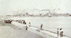Larger size C. B. WAITE photo , port of Veracruz, huge ships, Mexico, rare, , Vi