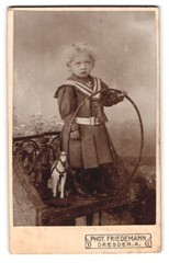 Photograph Tr. Friedemann, Dresden-A, Rosenstrasse 48, portrait little girl