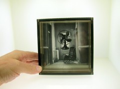 DOUG PRINCE (B.1943) PHOTOGRAPHIC SCULPTURE «FLOATING FAN» DATED 1972 #4/20