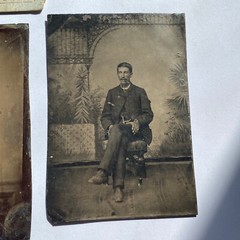 1800s Tin Type Photos Photographs Western Studio Portraits – H. S. Brown ?