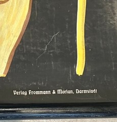 Sharp Hahnenfuss Wall Chart by Jung, Koch & Quentell c1905 Publisher Frommann