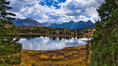 8»x12» matted photo print, fall at Molas lake, San Juan national forest