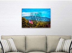 «Red White & Blue Ridge» Artistic Home Decor
