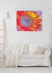 SUNFLOWER, 4×6 » MATTED AND FRAMED PRINT, READY TO HANG, GREAT FOR GIFTGIVING
