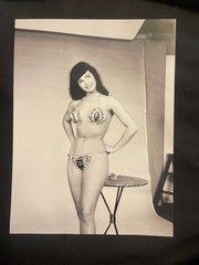 Large Photo Curiosa Pin-Up Printing Later Bettie Page Erotica Bdsm Fetish