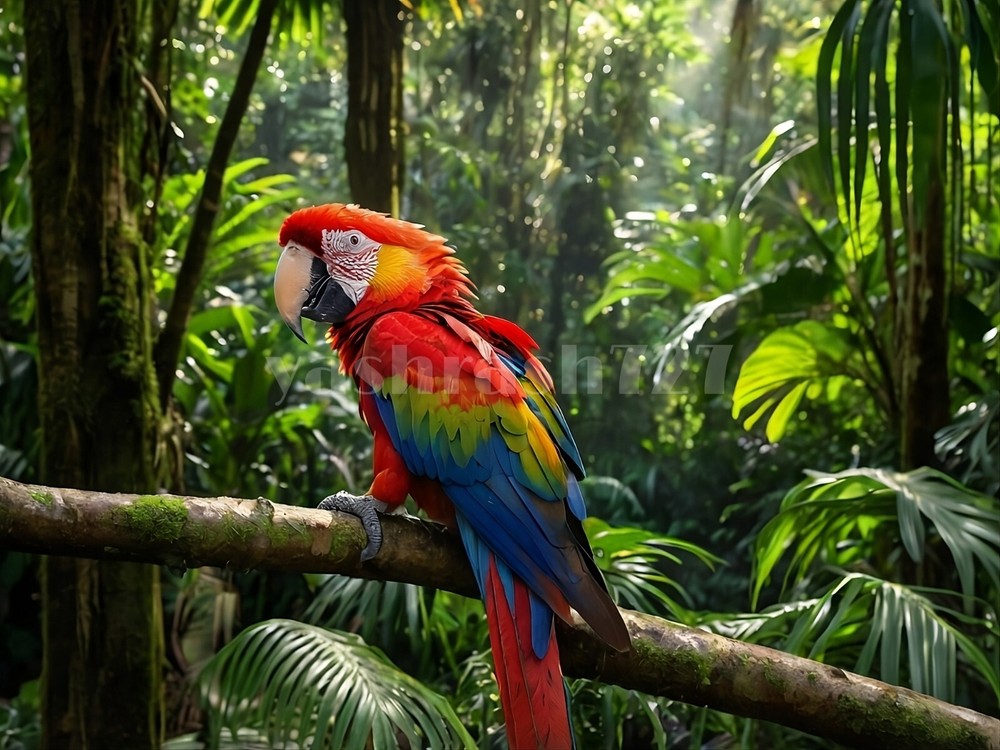 Digital Image Picture Photo Wallpaper Background Desktop Art Macaw Parrot Bird