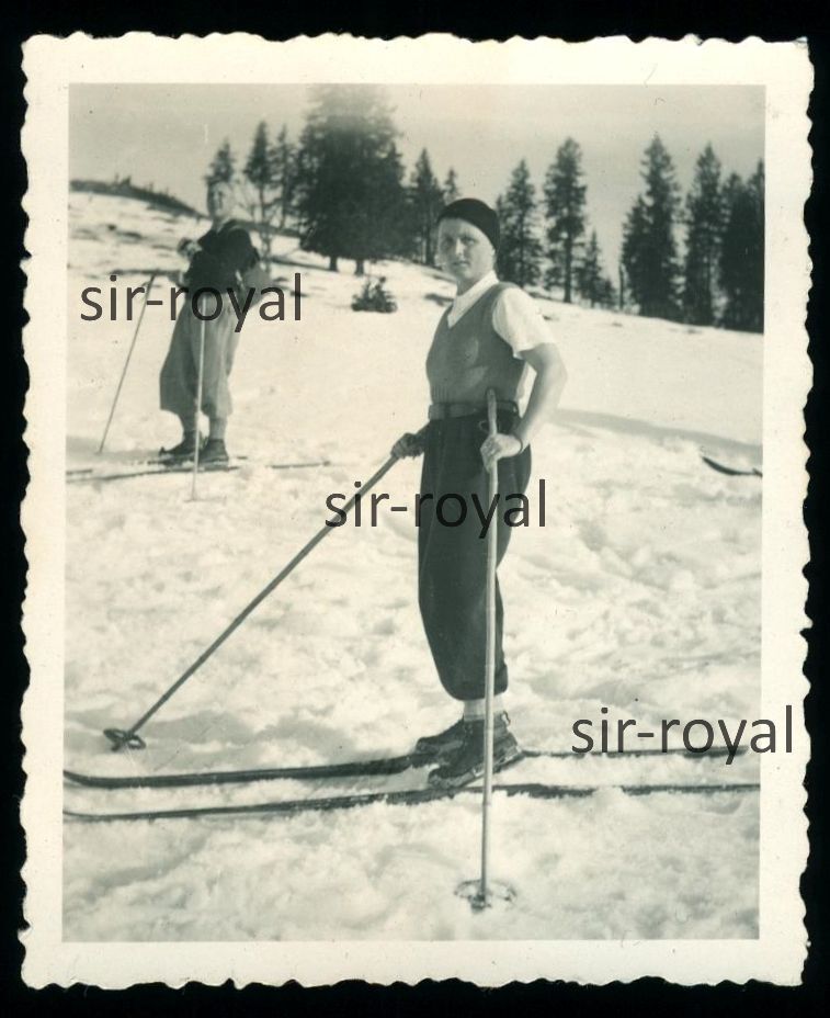 Bayrischzell 1936 – Female Skier – 1930s – Photo 6x7cm
