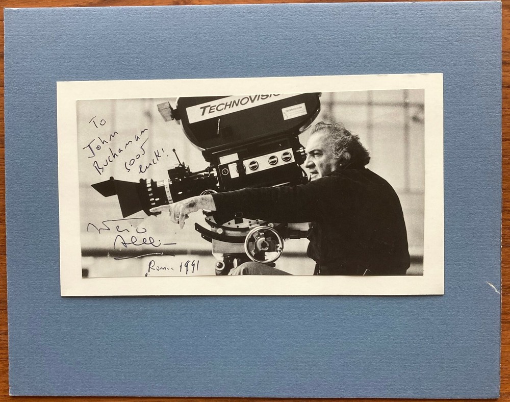 FEDERICO FELLINI – SCARCE INSCRIBED PHOTO!!