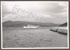Photo Spain Vigo Port Ship Passenger Steamer Pier 1950s