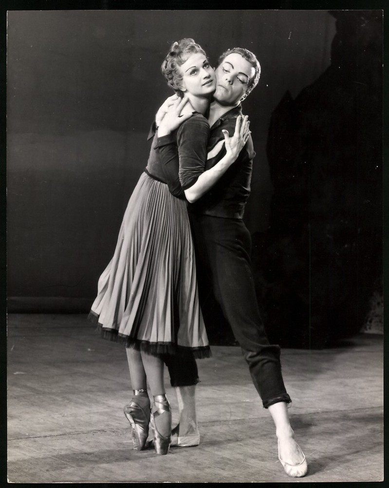 Photograph Ballet Dancer Richard Hart as Witch Boy and Carlo Stone as Barbarian