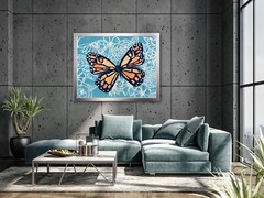 Painted Butterfly Mural Art Print 11×14 (4 of 5)