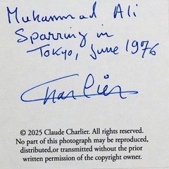 Muhammad Ali sparring in Tokyo Original photograph from the archive of Charlier