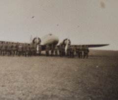 Photo 1943 Kassel Waldau Airport Aviator Aircraft WWII Military Soldier Vintage Bra