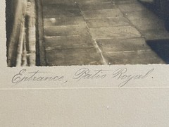 C Bennette Moore Antique New Orleans Photographs Print, Entrance «Patio Royal»
