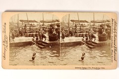 CHINA Hong Kong Celestials Children Photo Stereo Vintage Album c1897