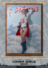 Power Girl SEXY Karen Starr DC Comic Signed A3 Print Pin-Up Cover Girls Superman