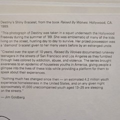 Jim Goldberg Magnum Square Print 6″ x 6″ Destiny’s Shiny Bracelet «RAISED BY WOL