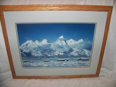 Dan & Cindy Hartman-Ltd. Ed. Photo 26/100, «Teton Mnt. Range» Wintertime, Signed