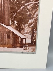 Vtg Takao Wakida Photograph MCM Farmhouse Farm Carmel Ca Original Picture Matted