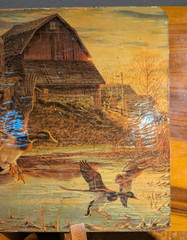 Vintage Terry Redlin «Morning Chores» 1979 The Farmer Magazine Farm Duck Outdoor