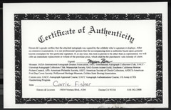 Carrie Fisher Princess Leia Star Wars Autographed 8×10 Photo w/COA WWE34-138