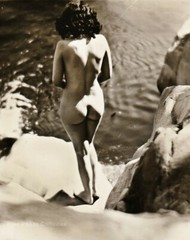 1928 Original EDWIN BOWER HESSER Art Deco Female Nude Woman Silver Gelatin Photo