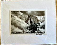 B&W Matted Signed Fine Art Photo Print «Half Dome Hide Away» Yosemite Sewell 5×7
