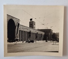 Great B/W Photo – Stuttgart Central Station with Vintage – Septemper 1935