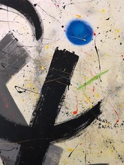 VERY COOL MIXED MEDIA PAINTING BY JOSEPH BRETON COLLABORATOR W/ ARTHUR SECUNDA