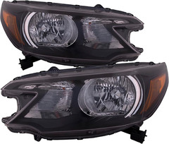 Halogen Headlights Compatible with Honda CR-V 2012-2014 Includes Left Driver and
