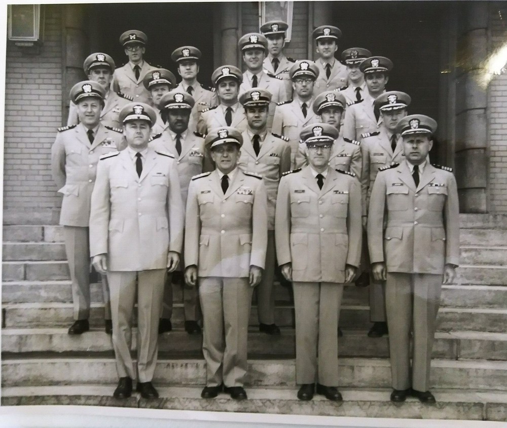US Navy Officer Group Photo Rear Admiral Lorenzo Selection Committee Vietnam Era