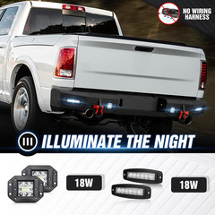 for Ram 1500 Rear Step Bumper Compatible with 2009-2018 Dodge Ram 1500 & 2019-20