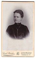 Photograph Carl Kuntze, Leipzig-Neustadt, Eisenbahnstr. 47, Portrait Young Lady