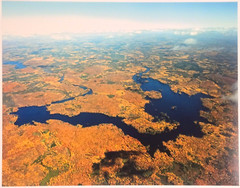 Moose Lake, Sawyer County, Hayward, Wisconsin Aerial Photograph. Frame Optional.