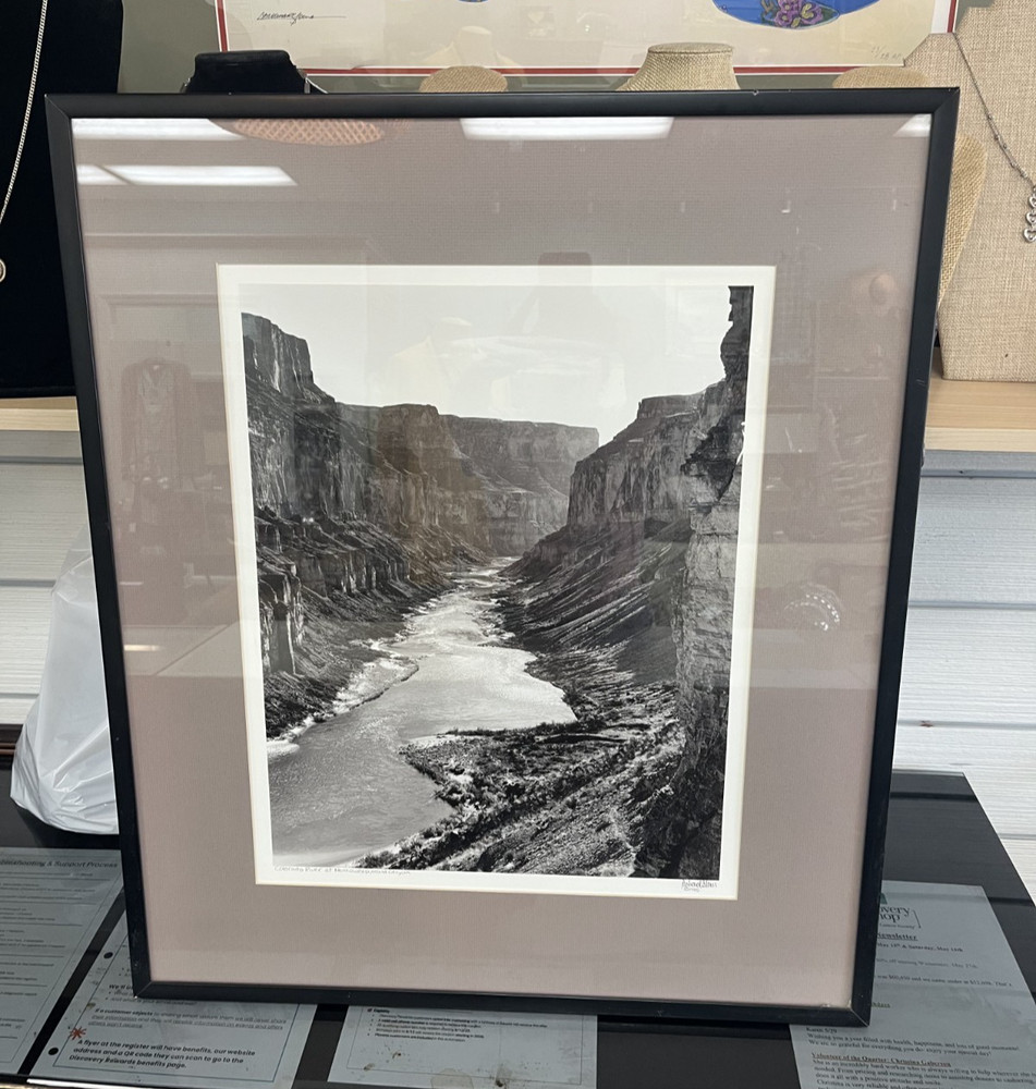 VTG 1985 Richard Blair Colorado River Grand Canyon BW Photo Signed DS56